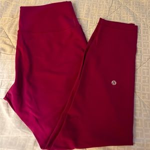 Lululemon Wunder Train High Rise 25” Leggings in Magenta Purple